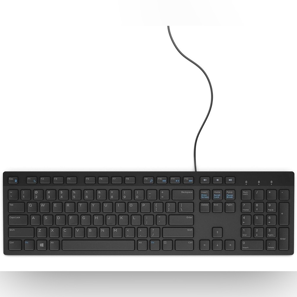 NIB Dell KB216 USB Keyboard - Black